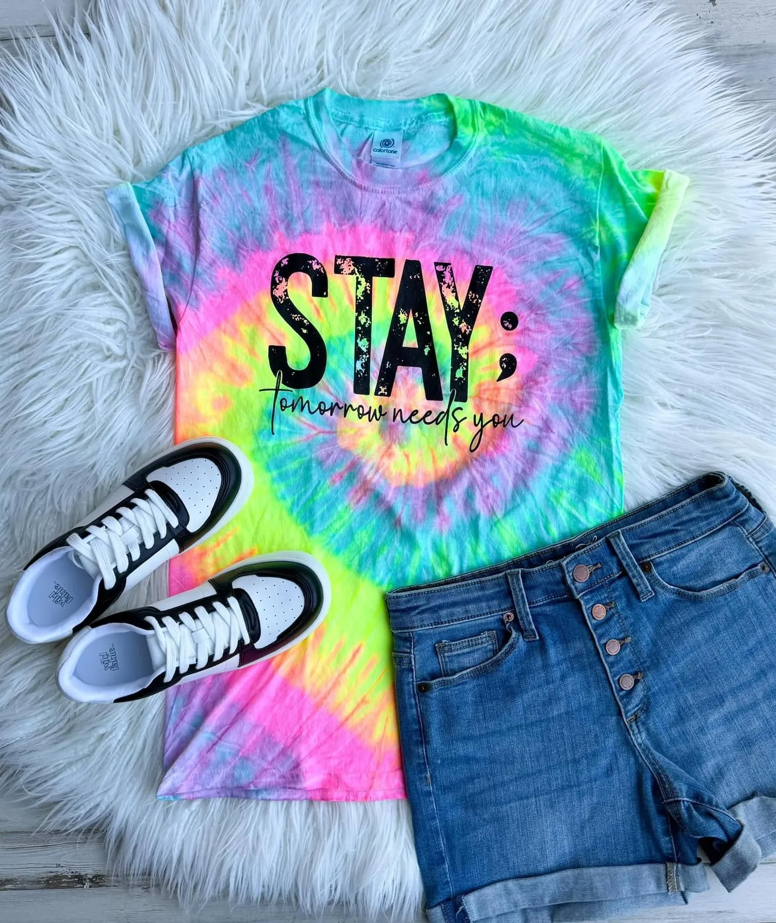 4 Styles - Graphic Tees - Sunkissed & Stay; Suicide Awareness