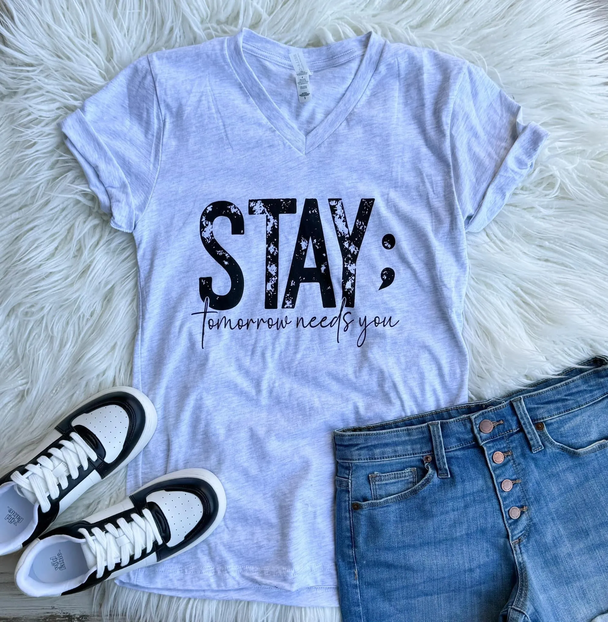 4 Styles - Graphic Tees - Sunkissed & Stay; Suicide Awareness