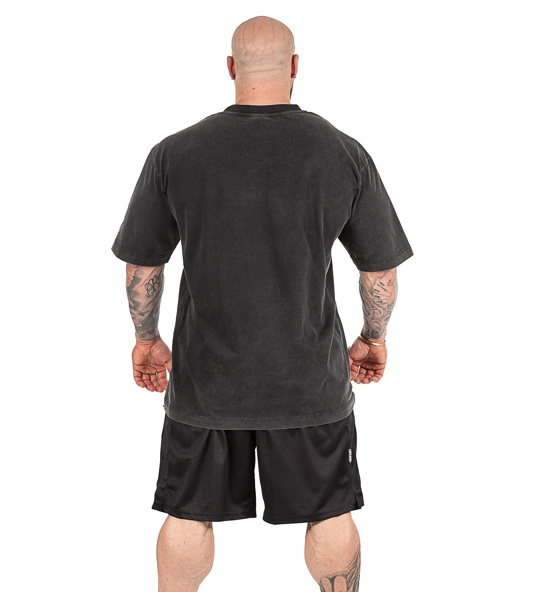 Barbell Brain Tee - Stone Black