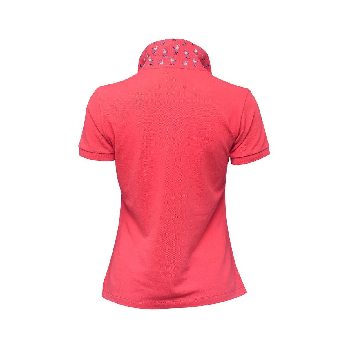 Biggdesign Anemoss Seagull Women's Polo Collar T-shirt, Short Sleeve