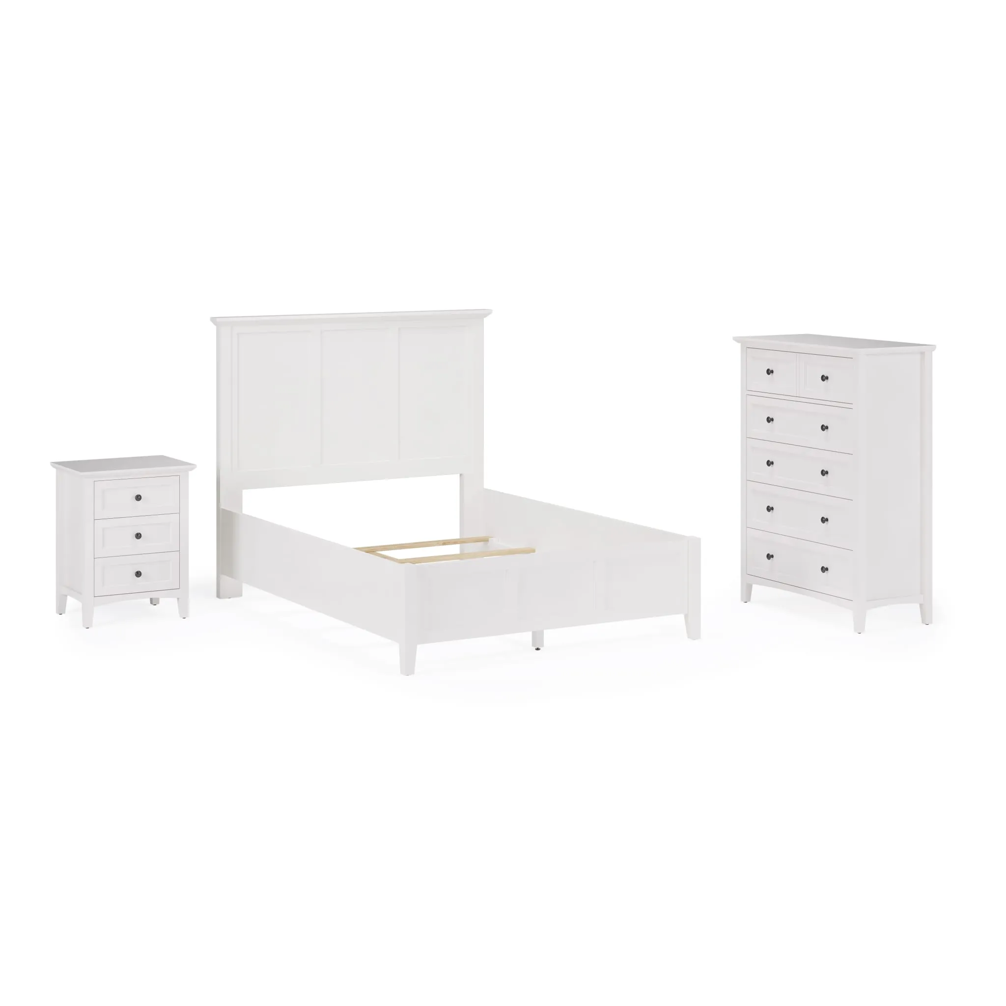Grace Five Drawer Chest in Snowfall White (2024)