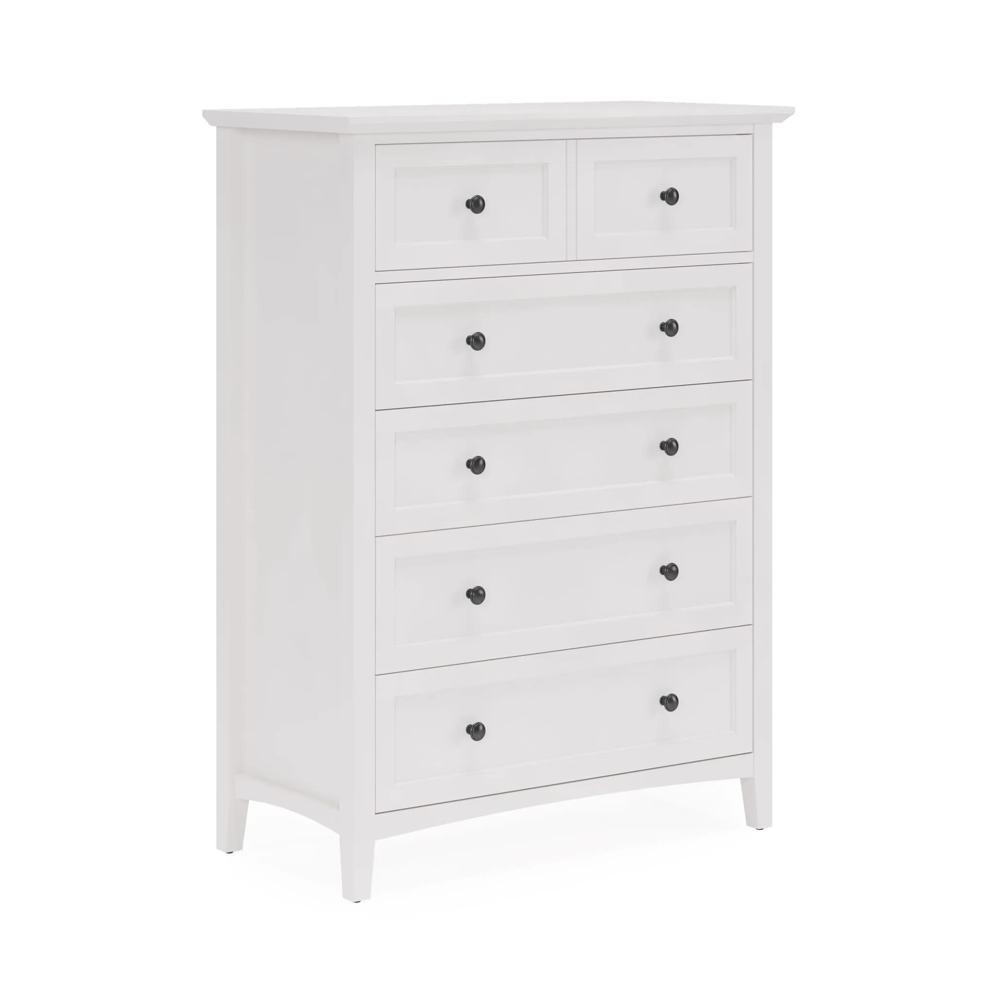 Grace Five Drawer Chest in Snowfall White (2024)