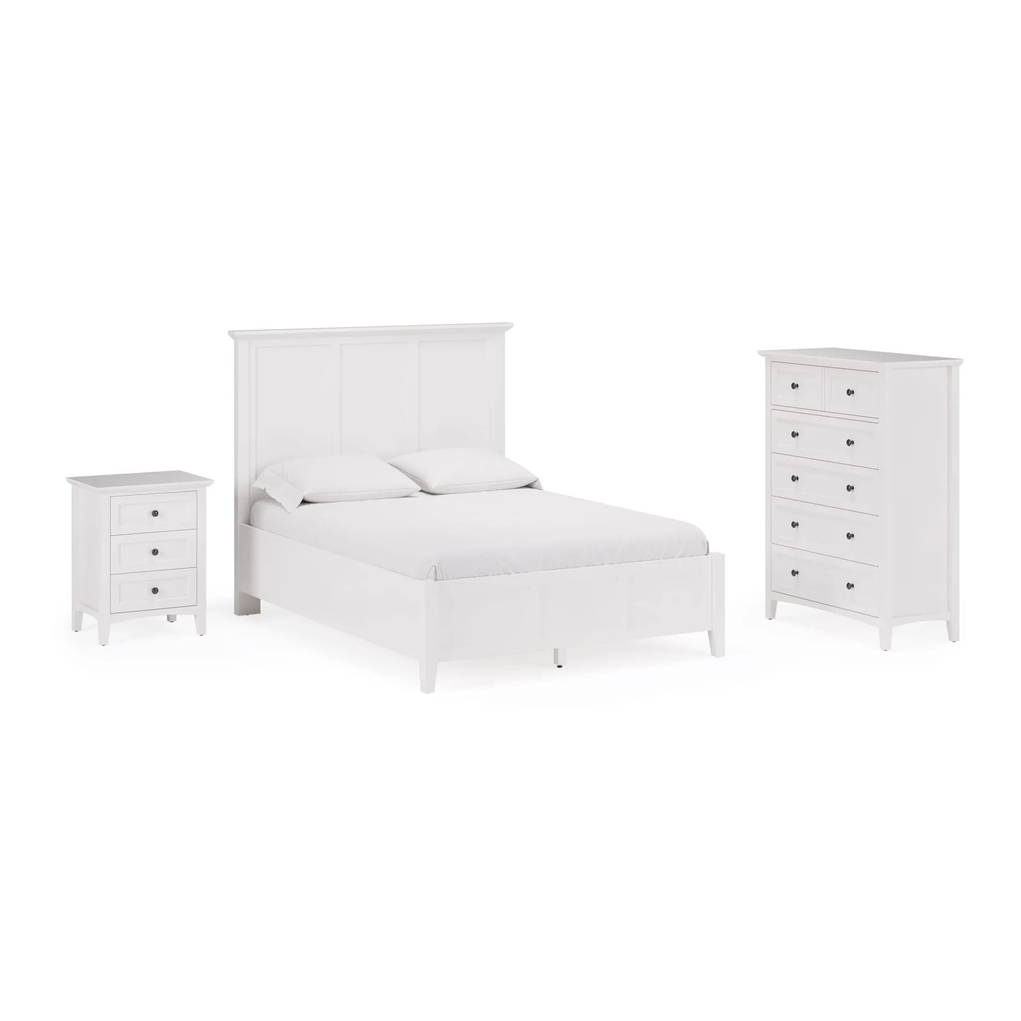 Grace Five Drawer Chest in Snowfall White (2024)