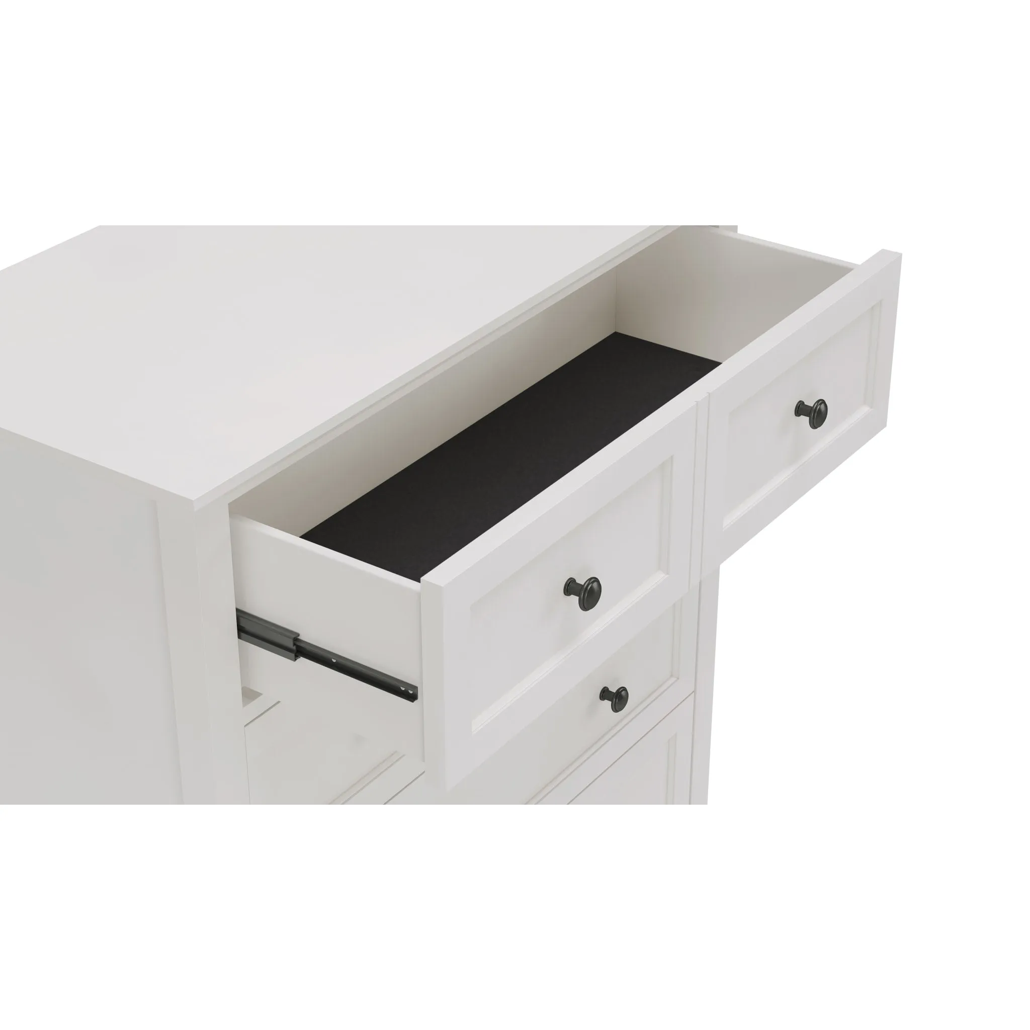 Grace Five Drawer Chest in Snowfall White (2024)
