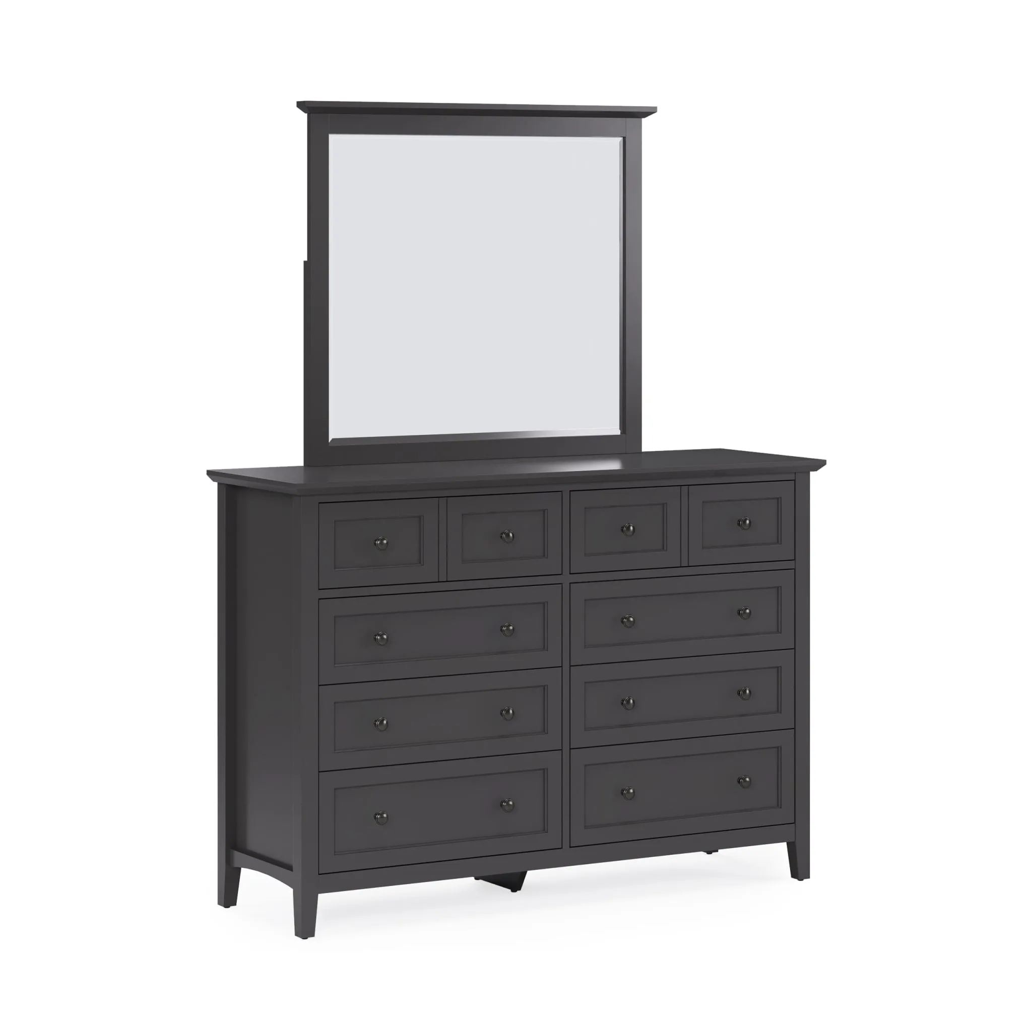 Grace Wall or Dresser Mirror in Raven Black