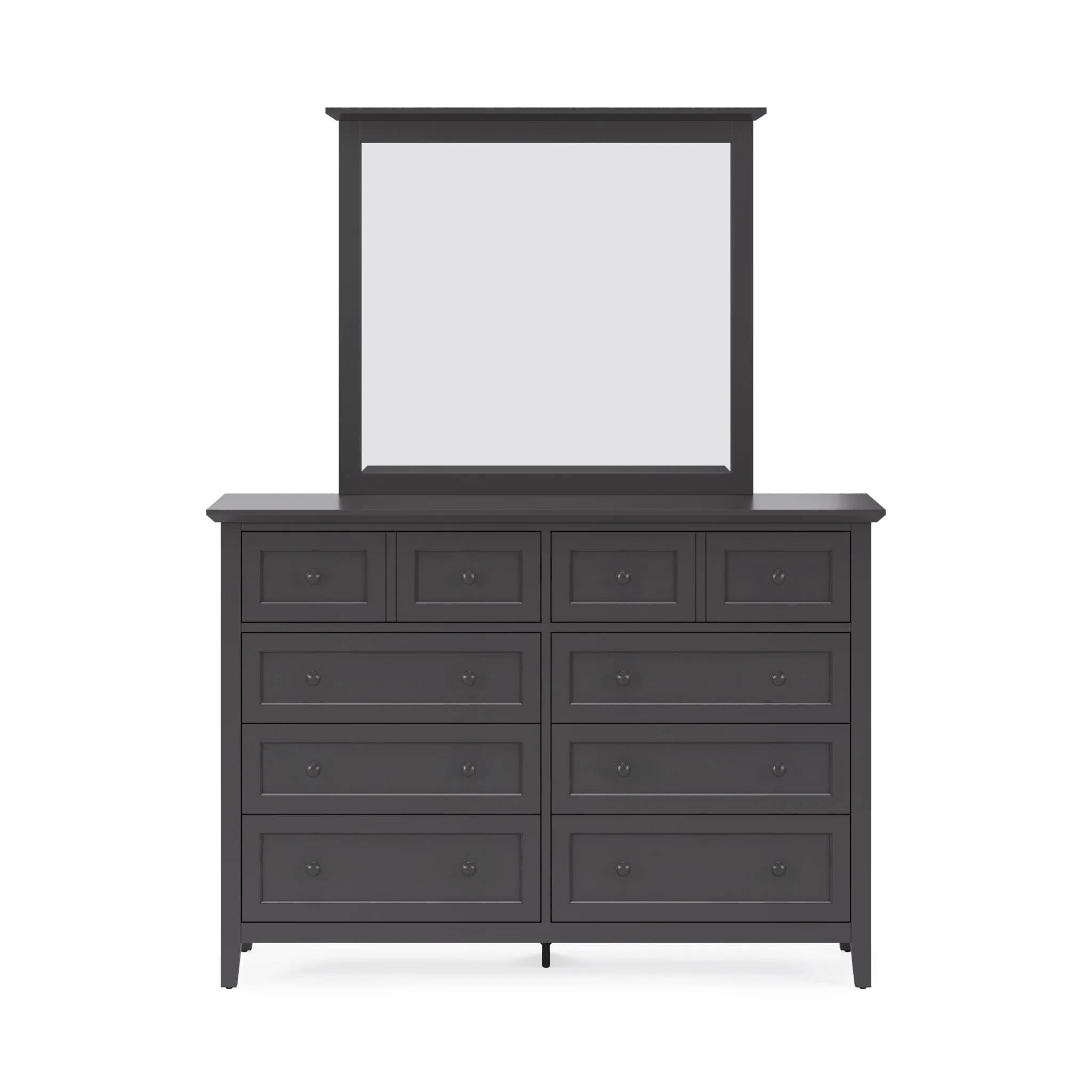 Grace Wall or Dresser Mirror in Raven Black