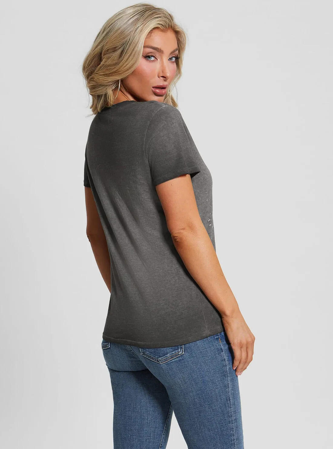 Grey Dance All Night Graphic T-Shirt