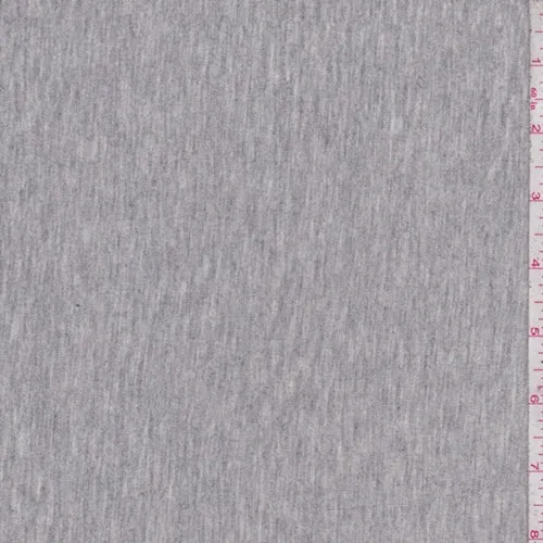 Heather Grey Rayon Jersey Knit Fabric