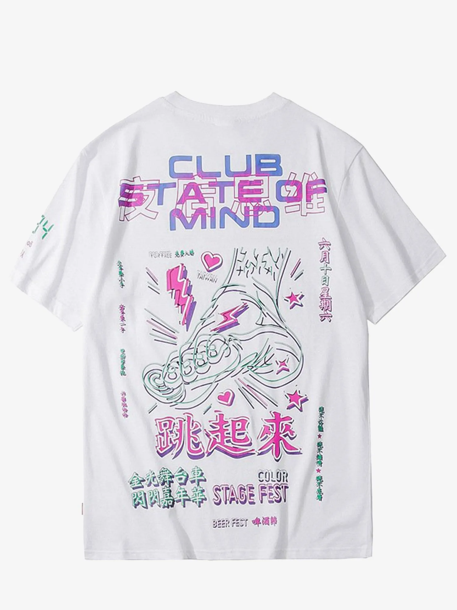 JUSTNOTAG National tide printed cotton Tees