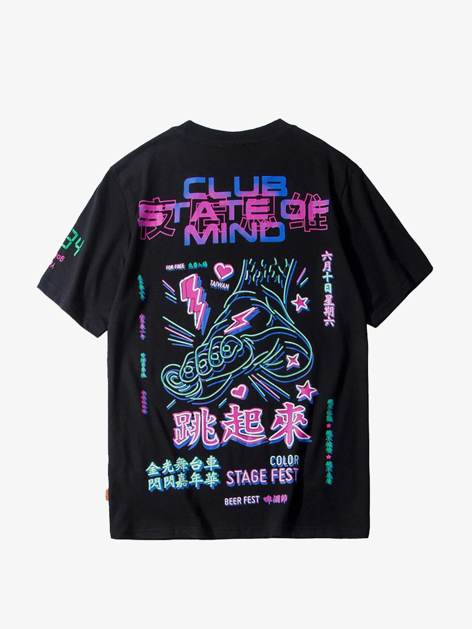 JUSTNOTAG National tide printed cotton Tees
