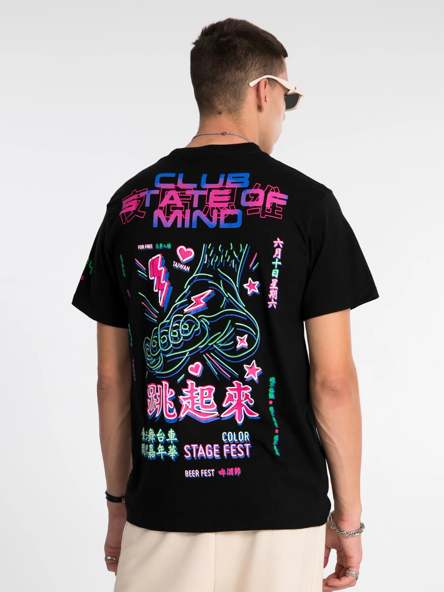 JUSTNOTAG National tide printed cotton Tees