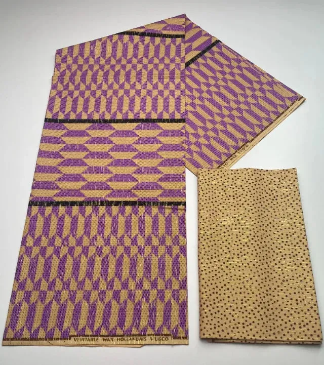 Kente Cotton African Print Wax Fabric 4 2yards Nigeria Ghana Style Sewing Dress Craft DIy