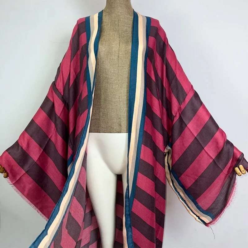 Timeless Chic Striped Kimono