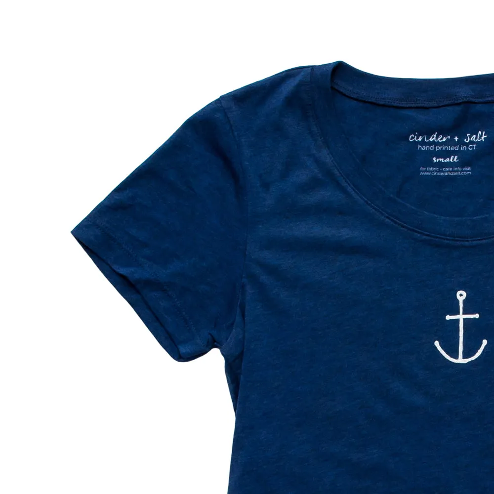 Tiny Anchor Ladies Scoop Tee