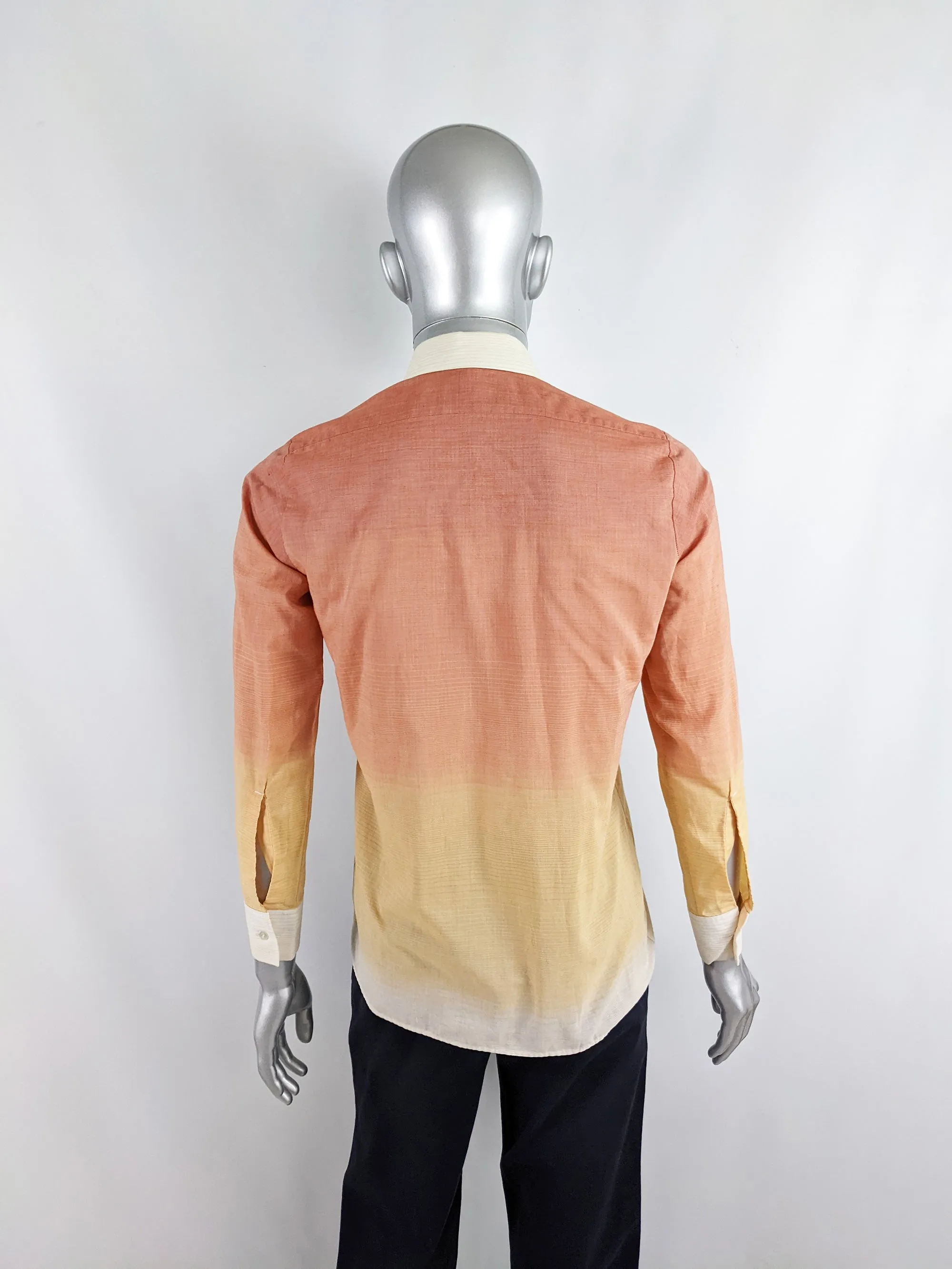 Tootal Vintage Mens Long Sleeve Shirt, 1970s
