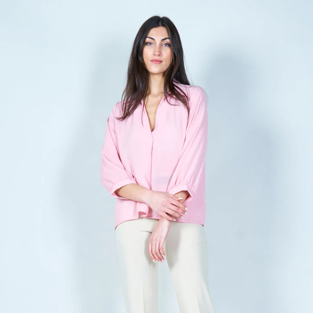 V-neck chiffon blouse wholesale